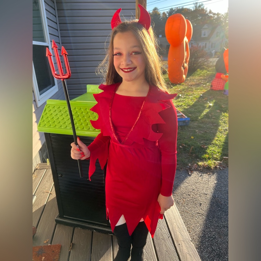 Devious Devil Kids Costume - Red